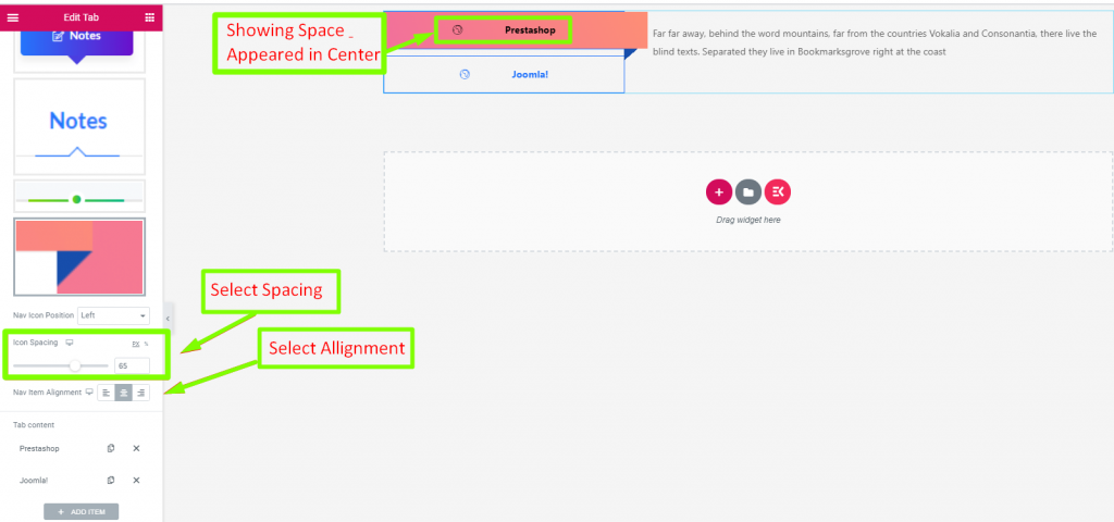 Elementor tab widget gives benefits to organize your contents in tabs. 