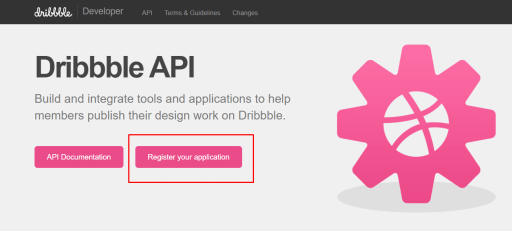 Dribble App registration for WP Social login